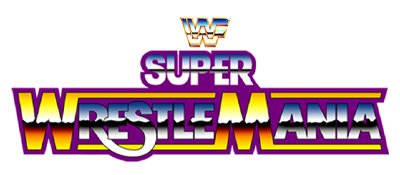 WWF Super WrestleMania logo for Sega Mega Drive